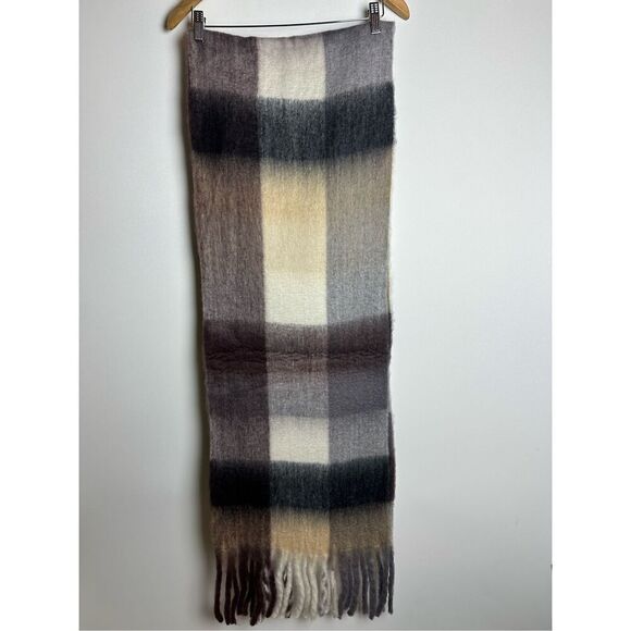 Chunky Plaid oversized scarf - Picture 6 of 7